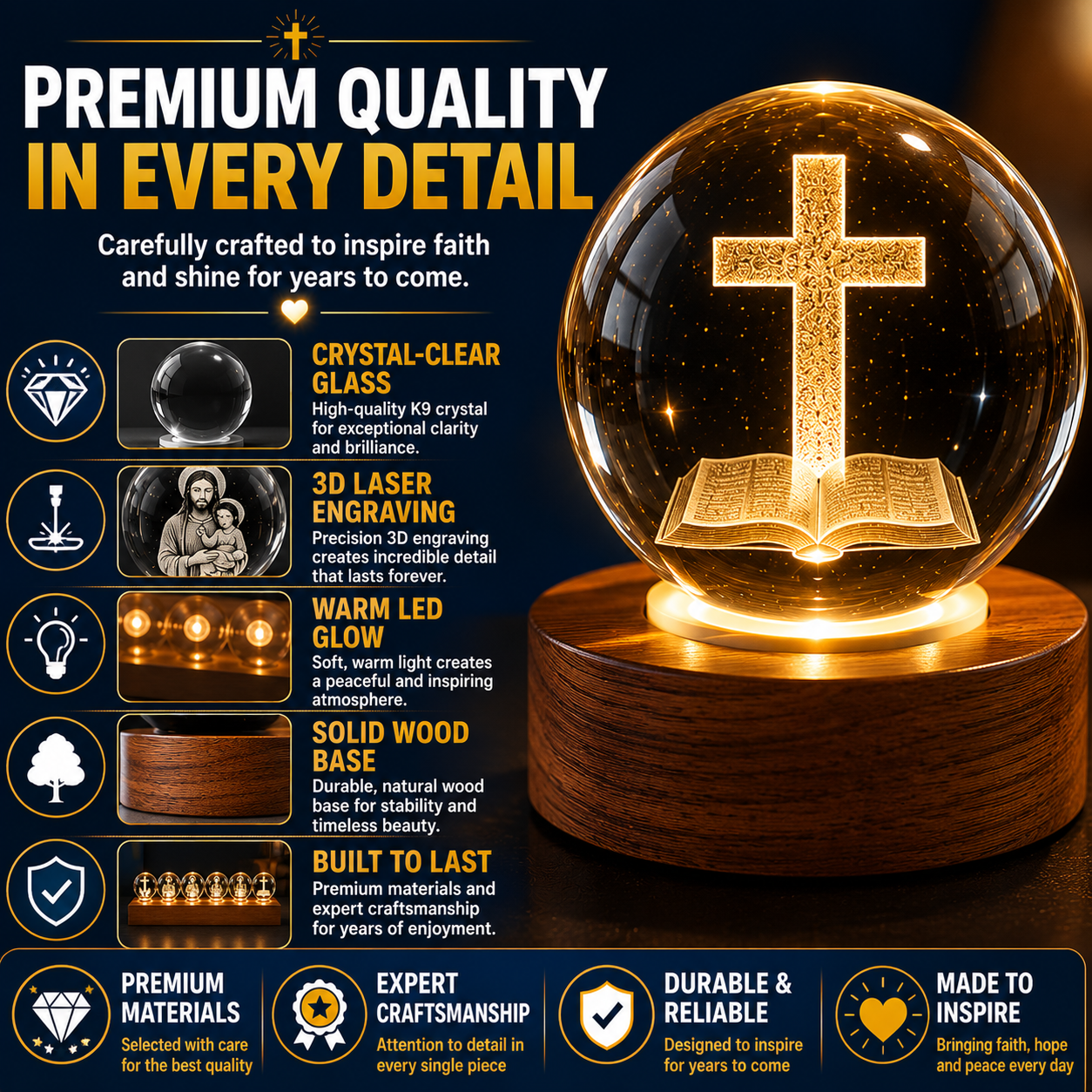 FaithGlow™ Crystal Collection – A Daily Reminder of God's Presence