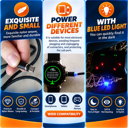FlexCharge™ – 540° Magnetic Charging Cable