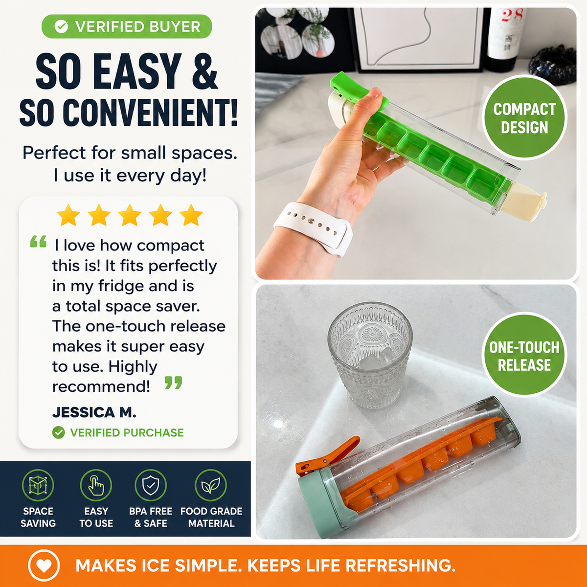 IcePress™ One-Touch Ice Maker & Dispenser – Buy 1 Get 1 FREE (2-Pack)