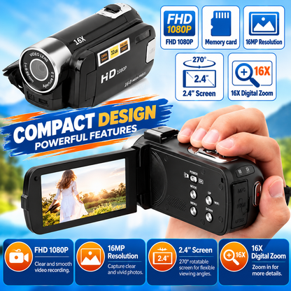 MemoCam™ – Pocket HD Memory Camcorder