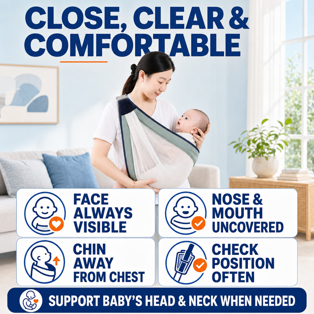 NestCarry™ AirMesh Baby Sling