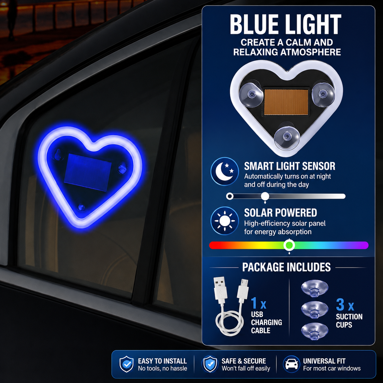 RomanticGlow™ – Solar Heart Light