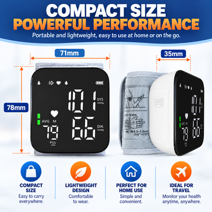 Pulseora™ – Smart Wrist Blood Pressure Monitor