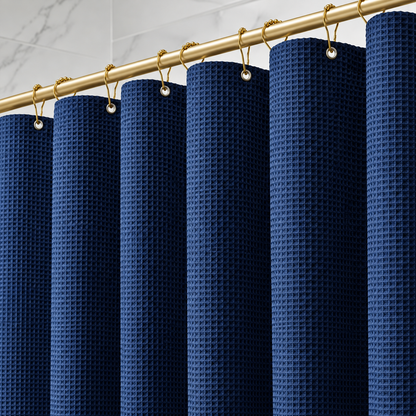 Bathora™ – Premium Waffle Shower Curtain