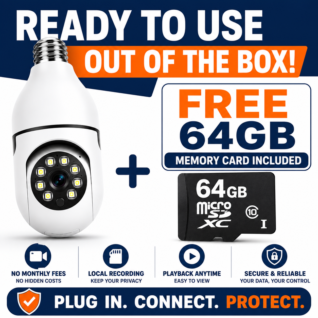 HomeGuard™ 360 Bulb Camera