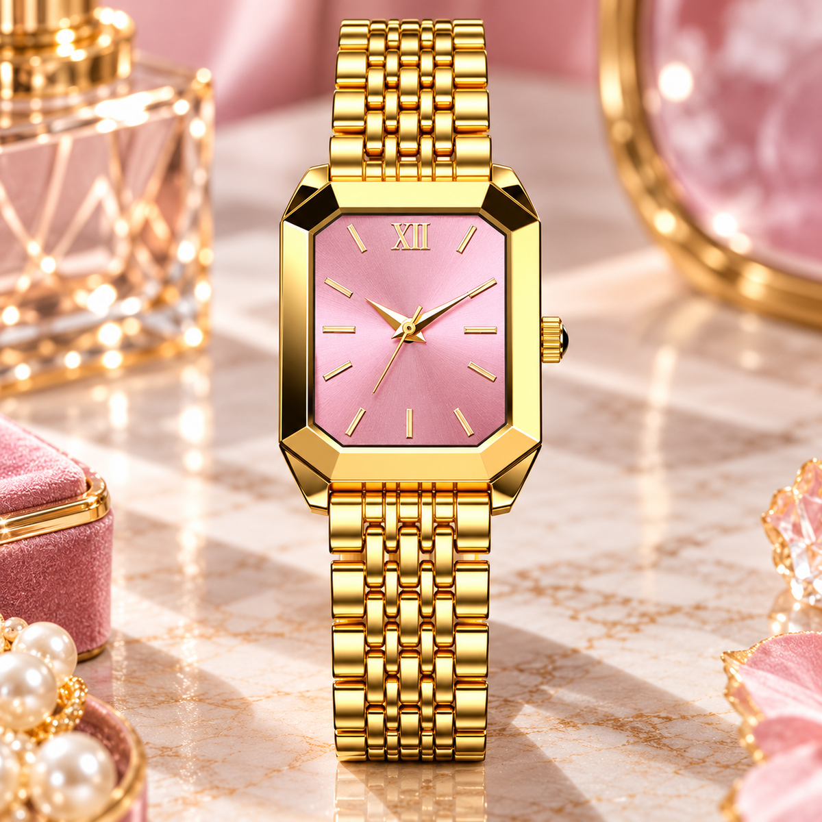 Elvora™ Elegant Rectangular Quartz Watch