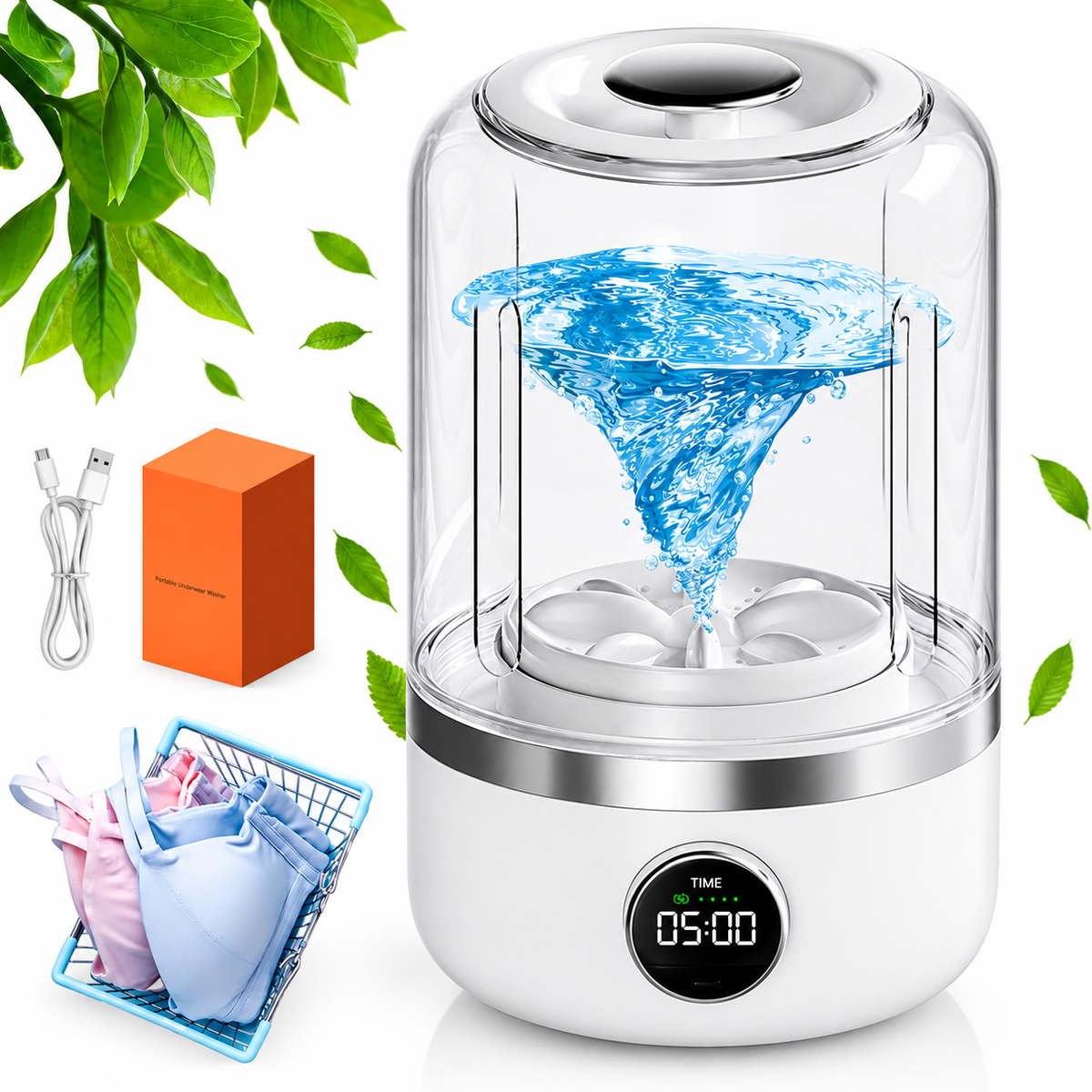 Washora™ – Cordless Mini Laundry System.