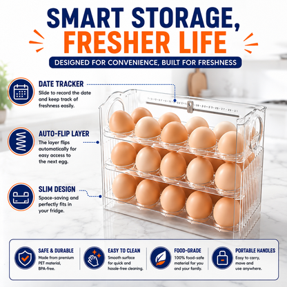 FreshNest™ Smart Egg Organizer