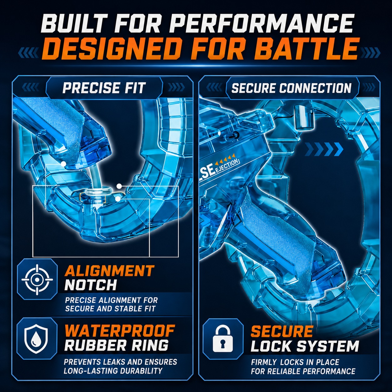 GalaxyBlaster™ – Automatic LED Water Battle Cannon
