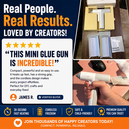 GlueNova™ Pro – Smart Cordless Glue Gun