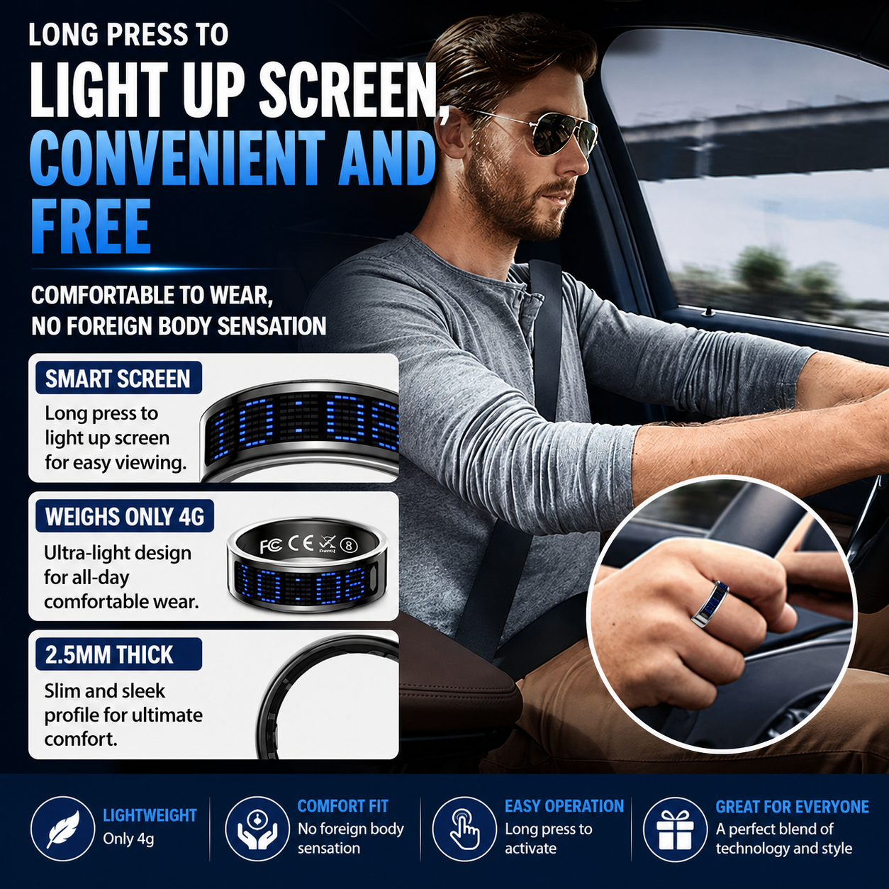 AuraSync™ Smart Health Ring
