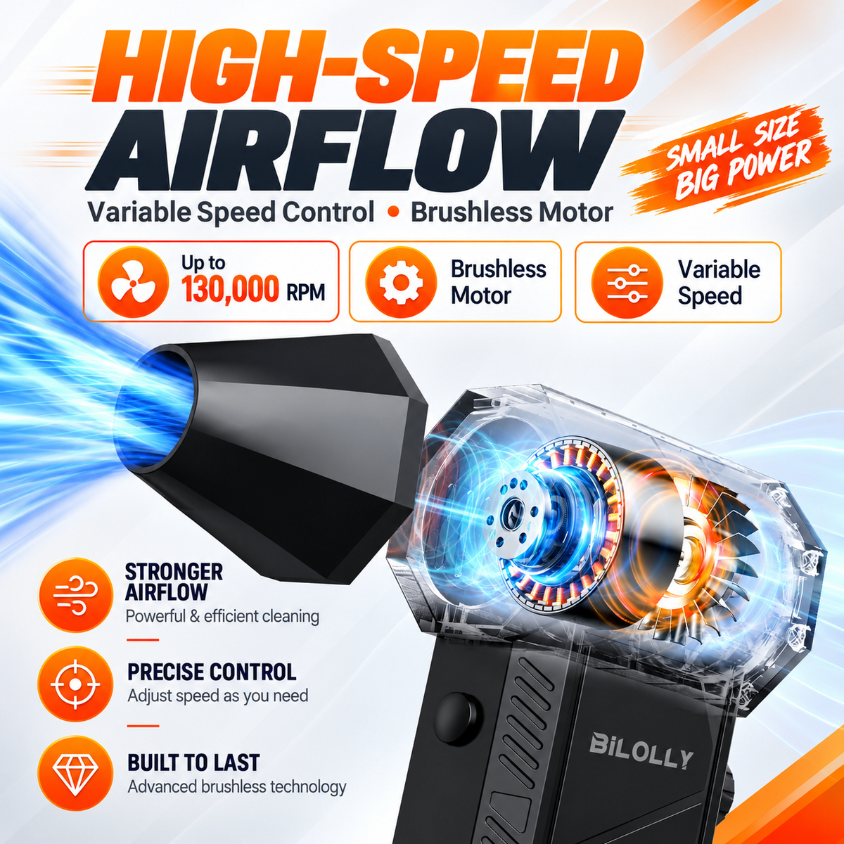 Blowora™ – High-Speed Cordless Air Duster