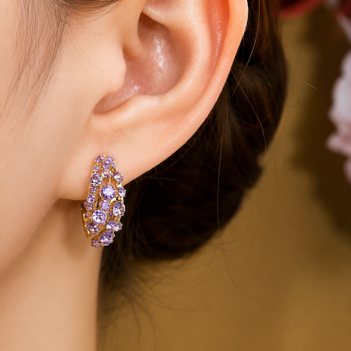 Améthyste™ Luxe Hoops (1 Pair)