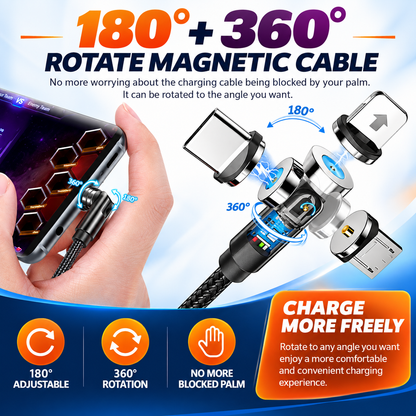 FlexCharge™ – 540° Magnetic Charging Cable