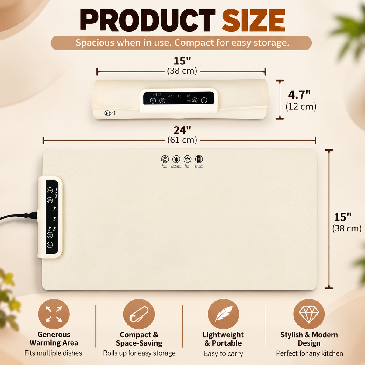 Warmora™ – Smart Roll-Up Food Warming System