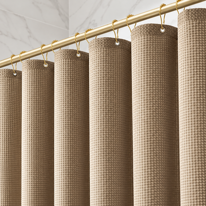 Bathora™ – Premium Waffle Shower Curtain