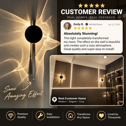 LumiWave™ – Artistic Wall Light