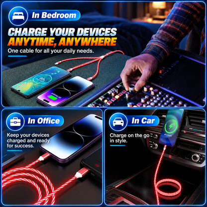 GlowCharge™ – 3-in-1 Luminous Charging Cable