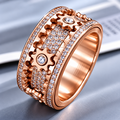 Gearora™ – Premium Mechanical Spinner Ring
