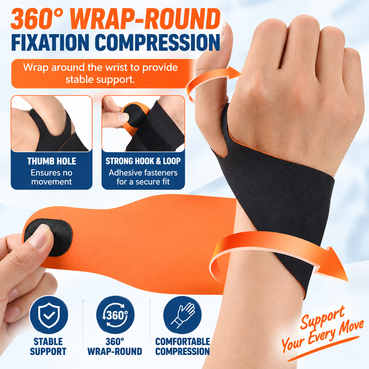 Wristora™ – Adjustable Wrist Support