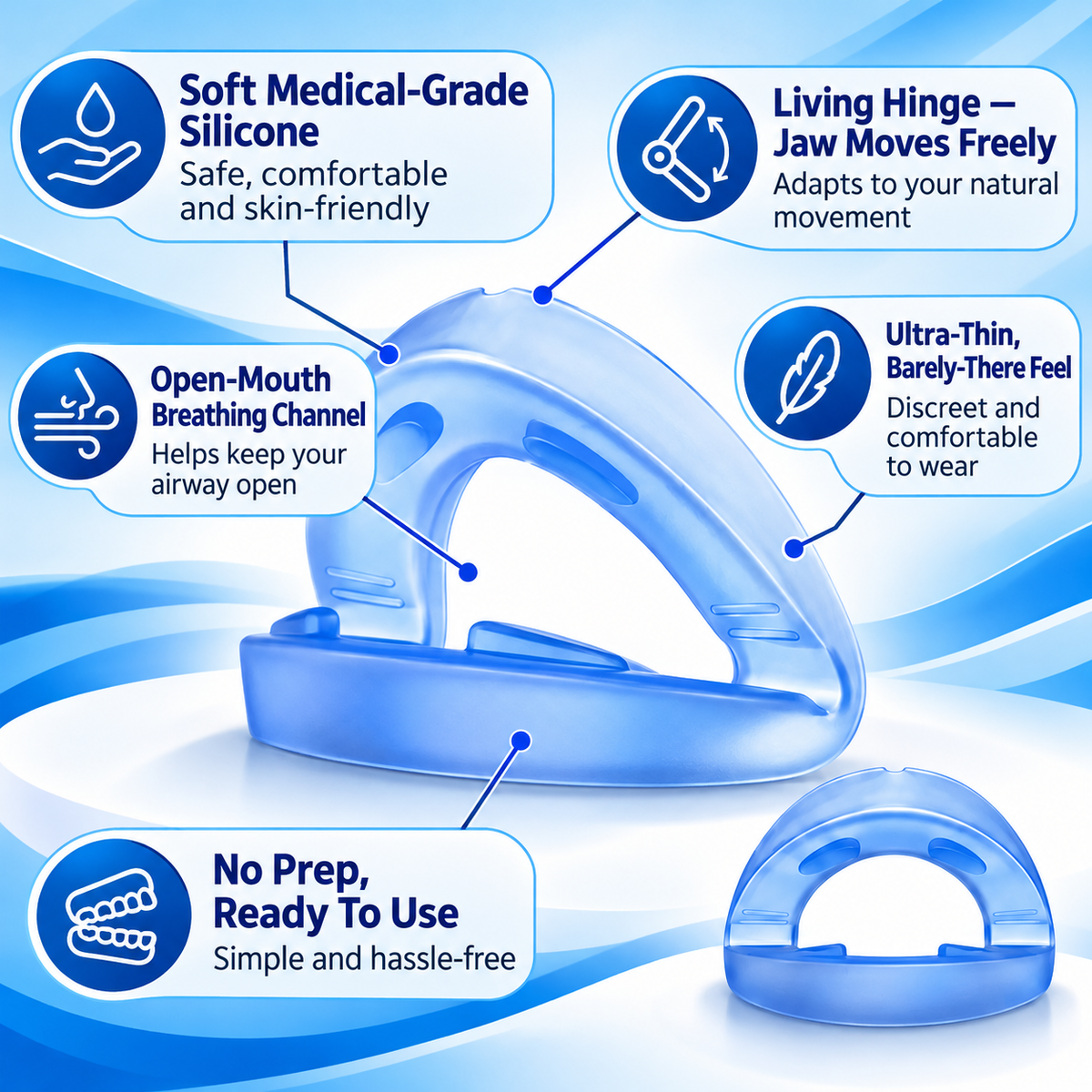 TODAY ONLY: BUY 1, GET 1 FREE! 🎉 Snoreva™ – Anti-Snoring Mouthpiece