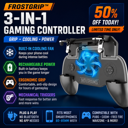FrostGrip™ 3-in-1 Gaming Controller