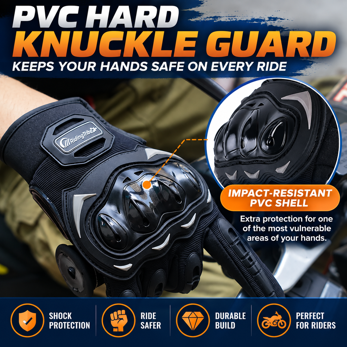 RideGuard™ – Protective Motorcycle Gloves