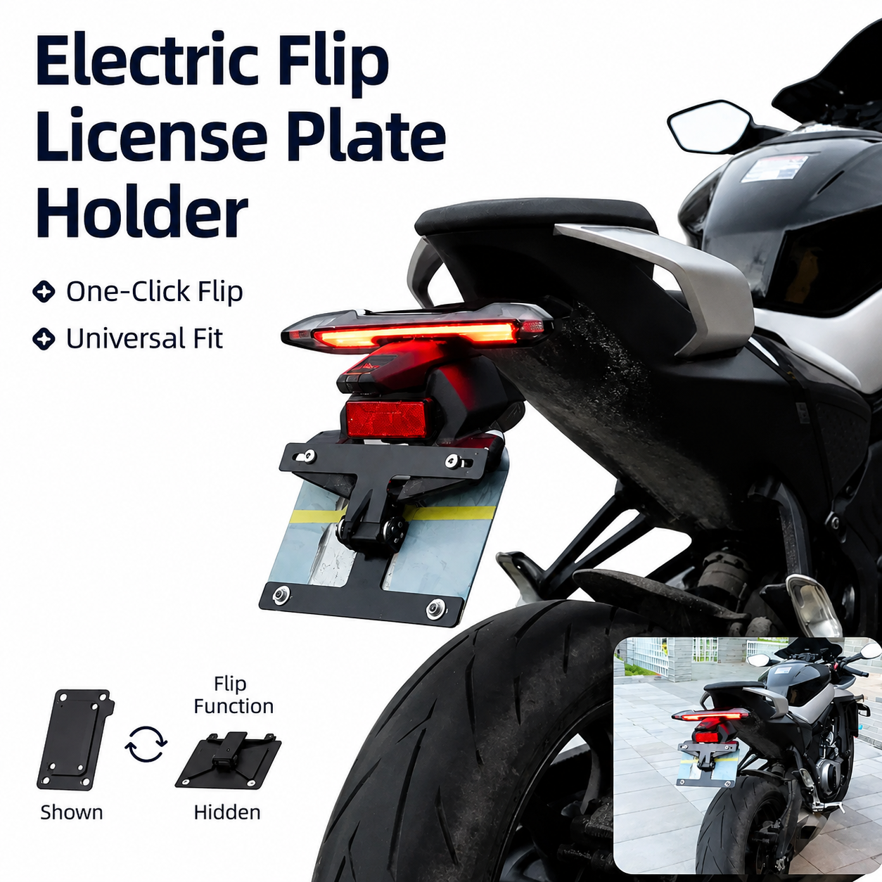 StealthFlip™ License Plate Holder