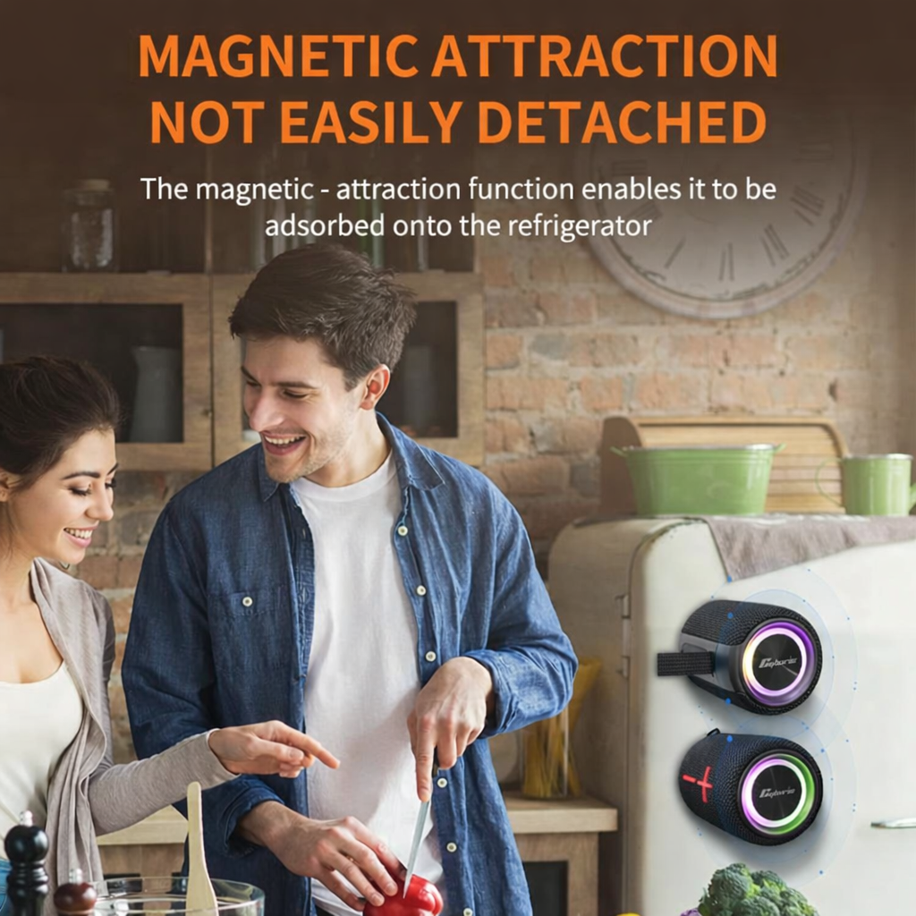 Magnetic Split Bluetooth Speaker with Deep Bass