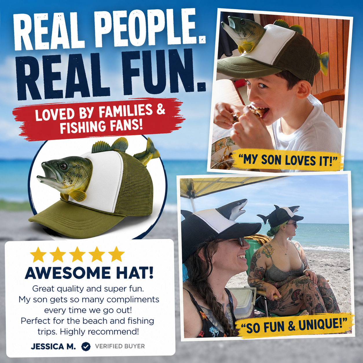 CatchKing™ 3D Fish Trucker Hat