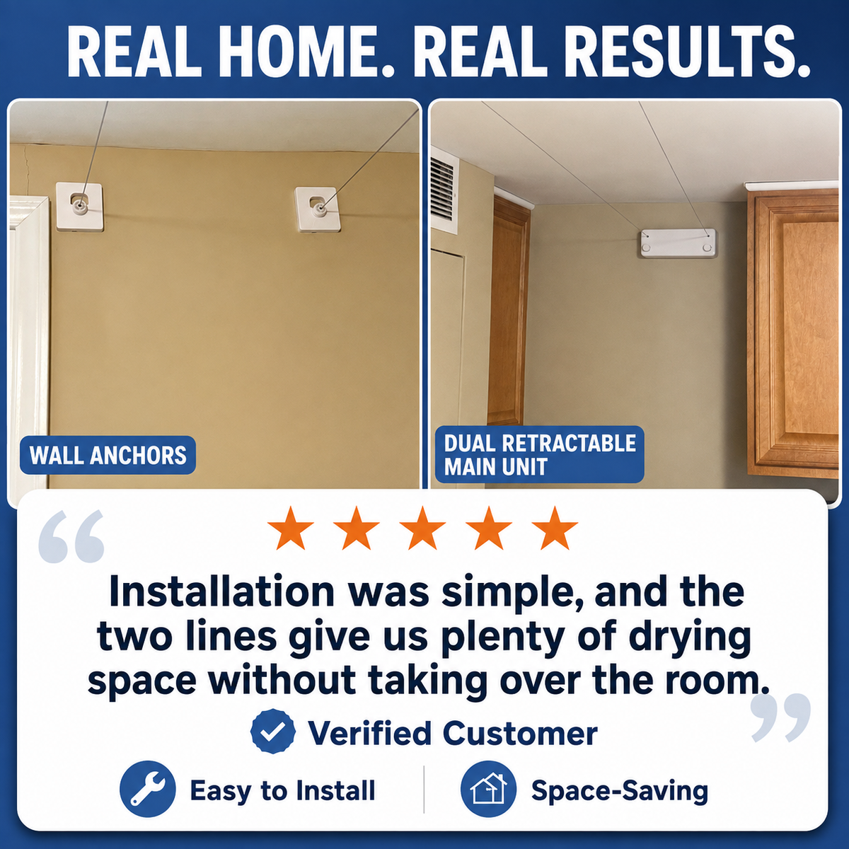 SpaceLine™ Pro – Dual Retractable Drying System