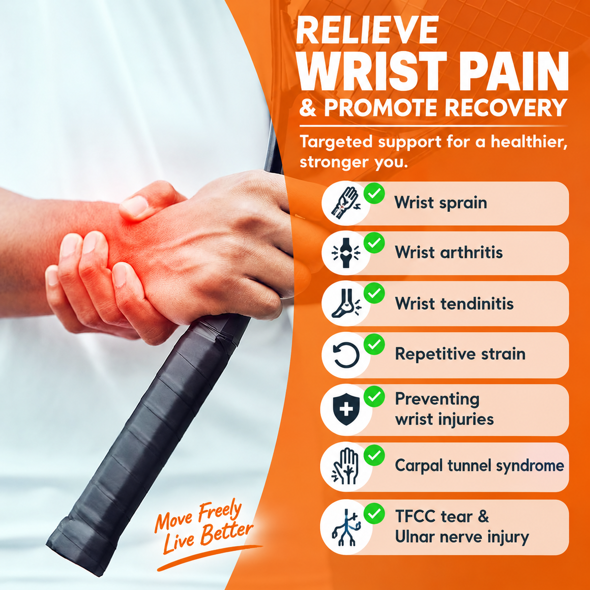 Wristora™ – Adjustable Wrist Support