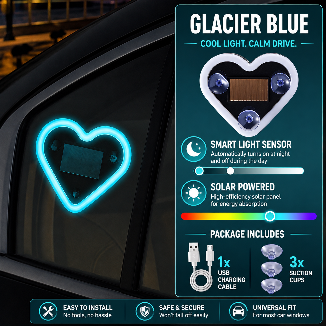 RomanticGlow™ – Solar Heart Light