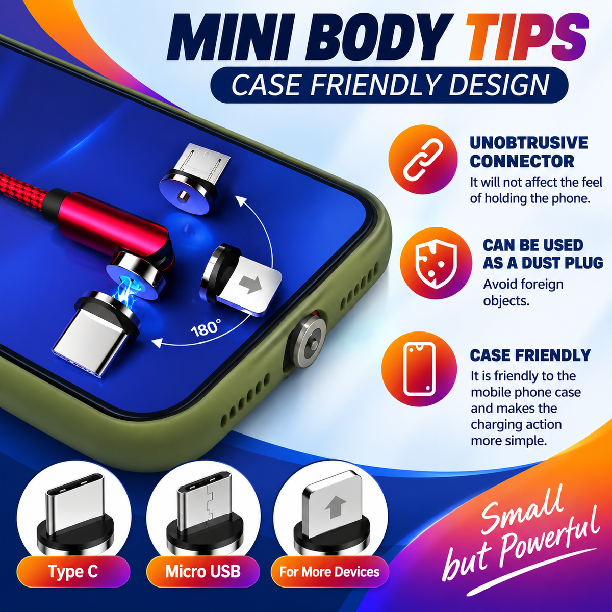 FlexCharge™ – 540° Magnetic Charging Cable