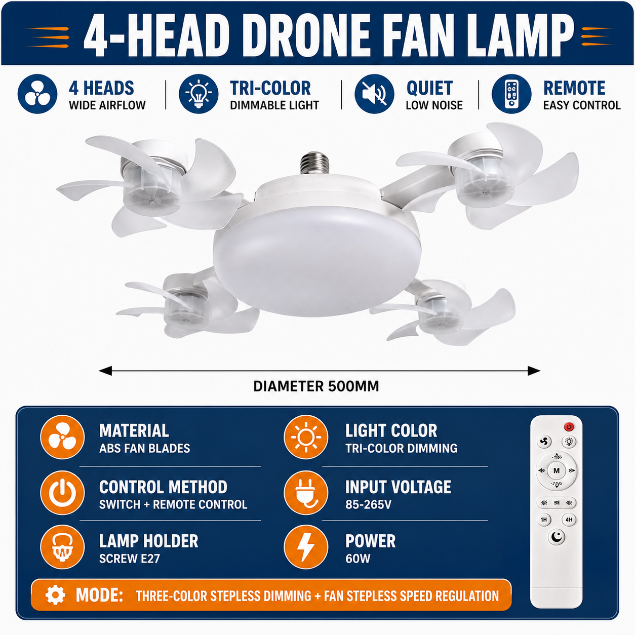 AeroGlow™ 2-in-1 Ceiling Fan Light