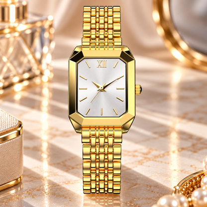 Elvora™ Elegant Rectangular Quartz Watch