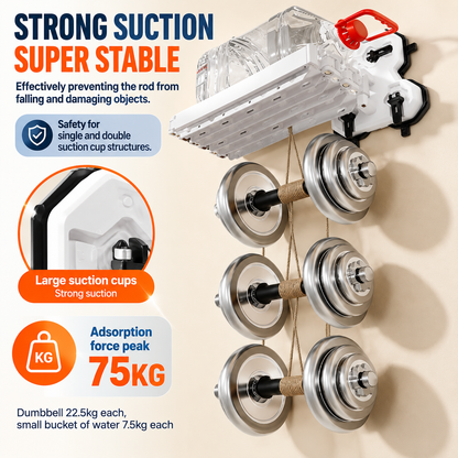 AquaFold™ – Fold-Away Shower Curtain Rod (Curtain Not Included)