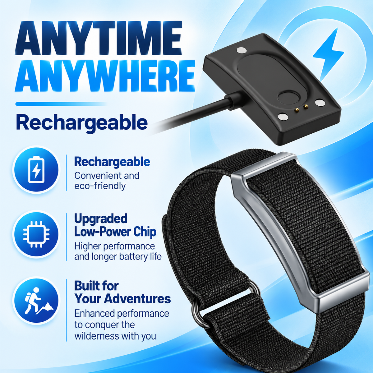 Vitala™ – Screenless Fitness & Wellness Tracker