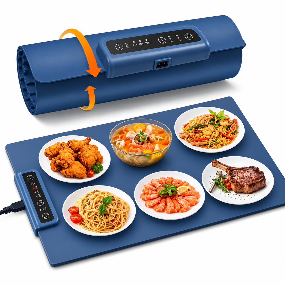 Warmora™ – Smart Roll-Up Food Warming System