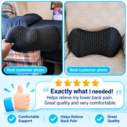 Lumbora™ Ergonomic Memory Foam Lumbar Support