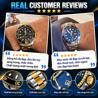 LIGE™ Men's Quartz Chronograph Watch