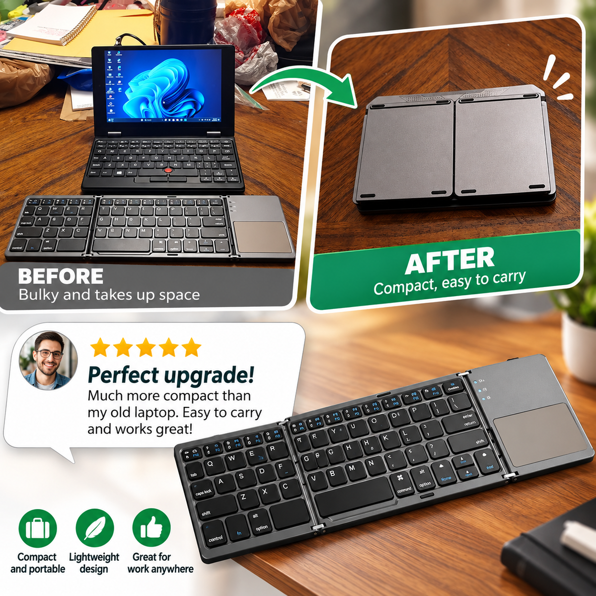 Foldora™ – Pocket-Sized Mobile Workstation