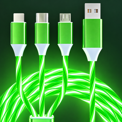 GlowCharge™ – 3-in-1 Luminous Charging Cable