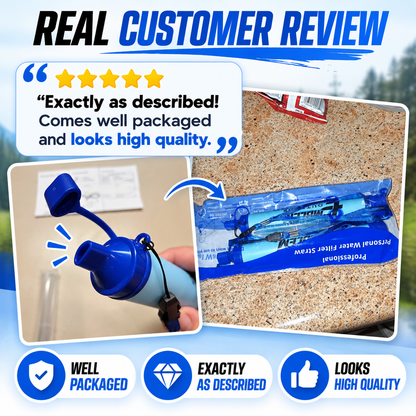 Aquaora™ – Portable Water Filter Straw (2-Pack)
