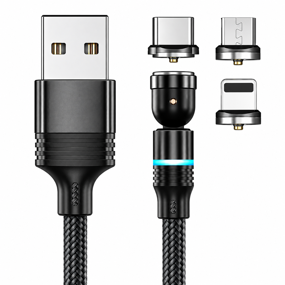 FlexCharge™ – 540° Magnetic Charging Cable