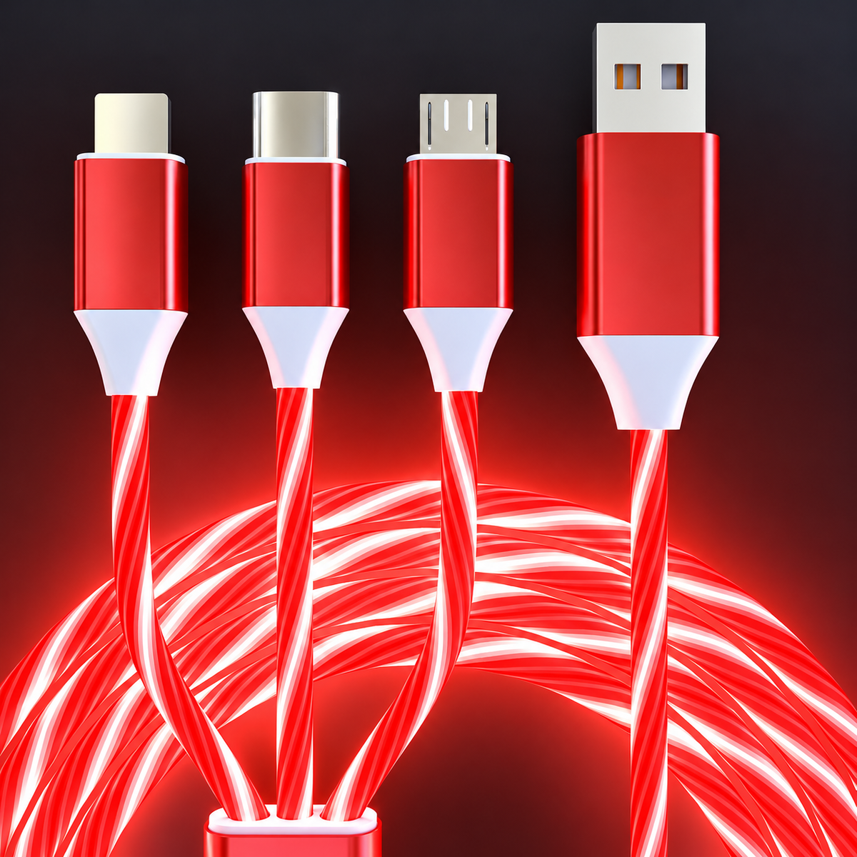 GlowCharge™ – 3-in-1 Luminous Charging Cable