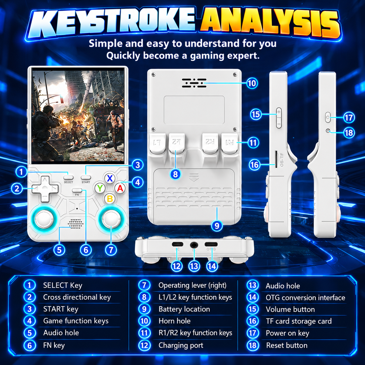 Retrova™ Pro Handheld Gaming Console
