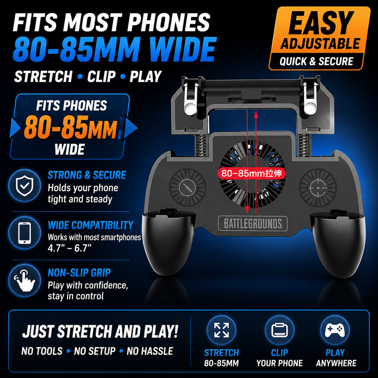 FrostGrip™ 3-in-1 Gaming Controller