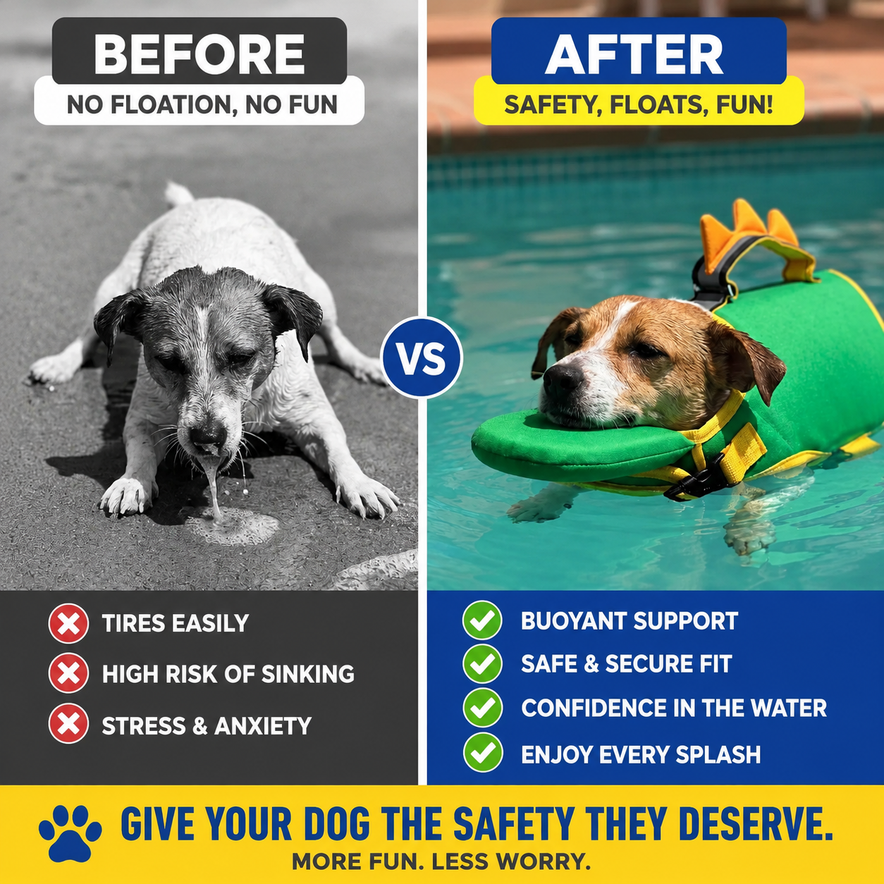 FloatPals™ Animal Swim Vest For Dogs