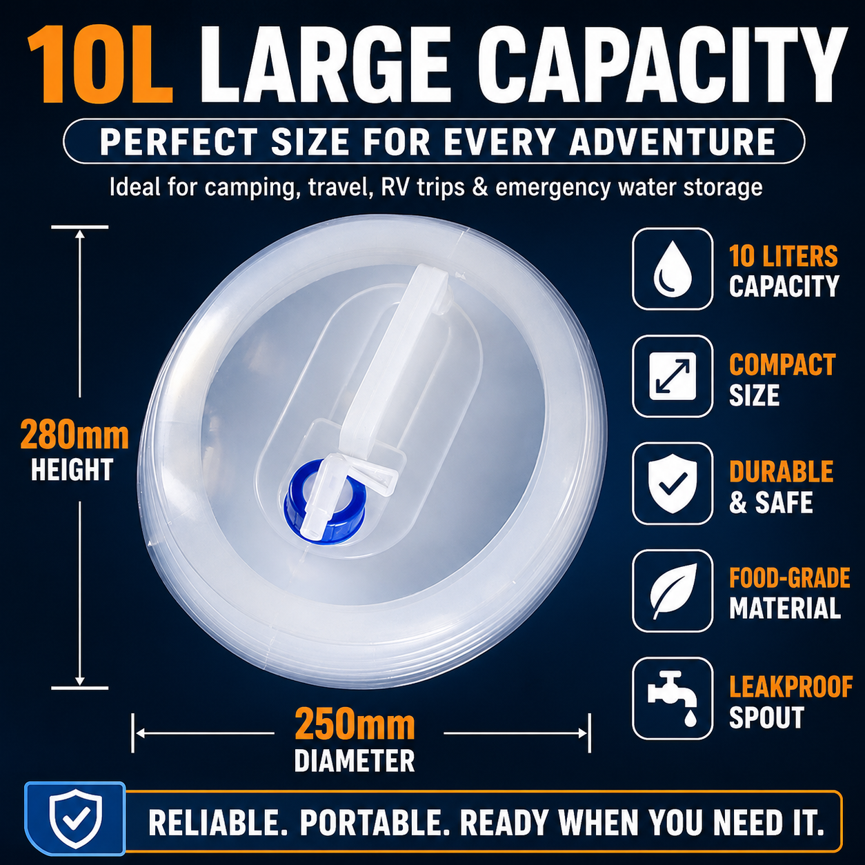 AquaReserve™ Collapsible Water Storage Tank